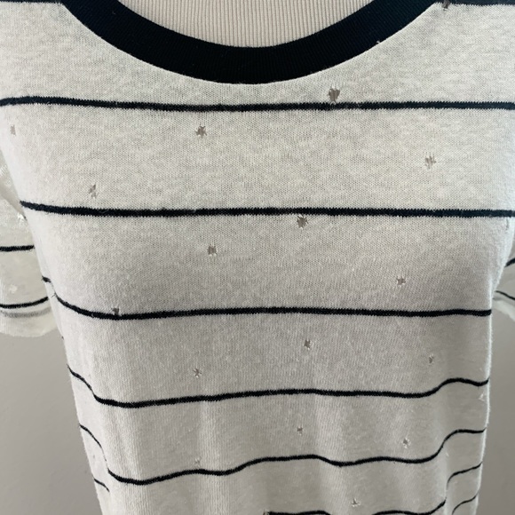 NWT Love Stitch Casual Distressed Top - Picture 2 of 6